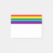 7 Regenbogenfarben Post-it Klebezettel (Vorderseite)
