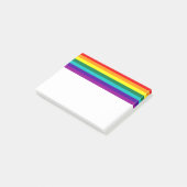 7 Regenbogenfarben Post-it Klebezettel (angewinkelt)