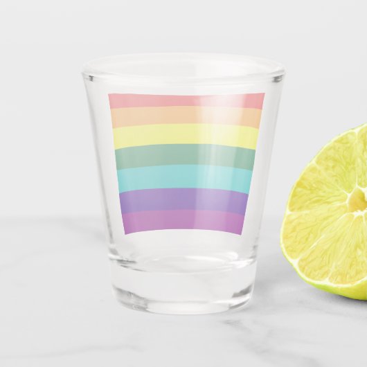 7 Regenbogenfarben Schnapsglas (Rückseite)