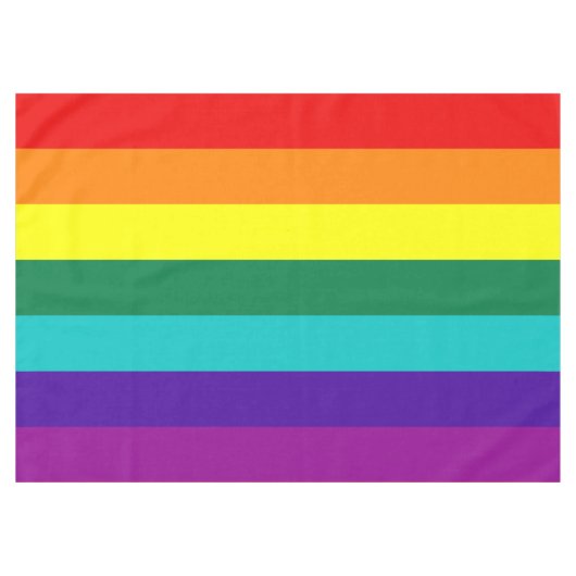 7 Regenbogenfarben Tischdecke (Vorderseite (Horizontal))