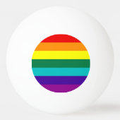 7 Regenbogenfarben Tischtennisball (Rückseite)