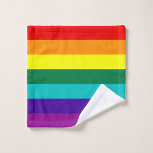 7 Regenbogenfarben Waschlappen