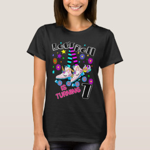 7. Roller Skate Geburtstag T lass Roll Unicorn T-Shirt