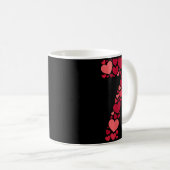 7 Romantic 67 Heart Pattern Valentine Love Trend 6 Kaffeetasse (VorderseiteRechts)