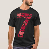 7 Romantic 67 Heart Pattern Valentine Love Trend 6 T-Shirt (Vorderseite)