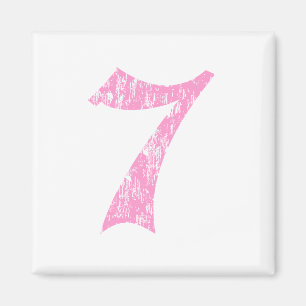 #7 rosa Olde Englisch Magnet