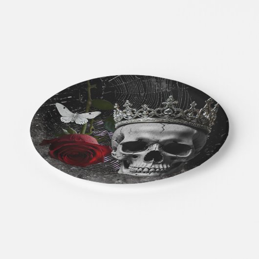 7" Round Paper Plate Haunting Adeline Zade Mea Pappteller (Schrägansicht)