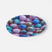 7" Round Paper Plate Pappteller (Schrägansicht)