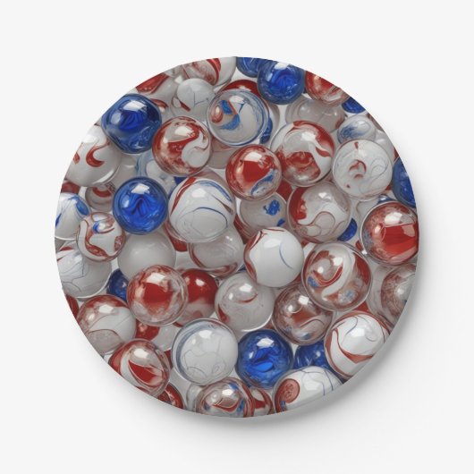 7" Round Paper Plate Pappteller (Vorderseite)