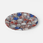 7" Round Paper Plate Pappteller (Schrägansicht)