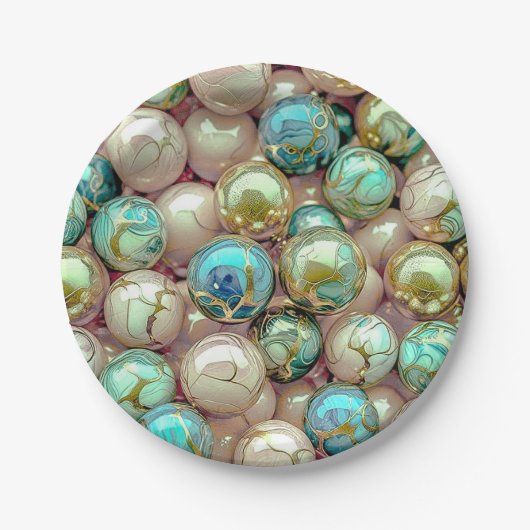 7" Round Paper Plate Pappteller (Vorderseite)