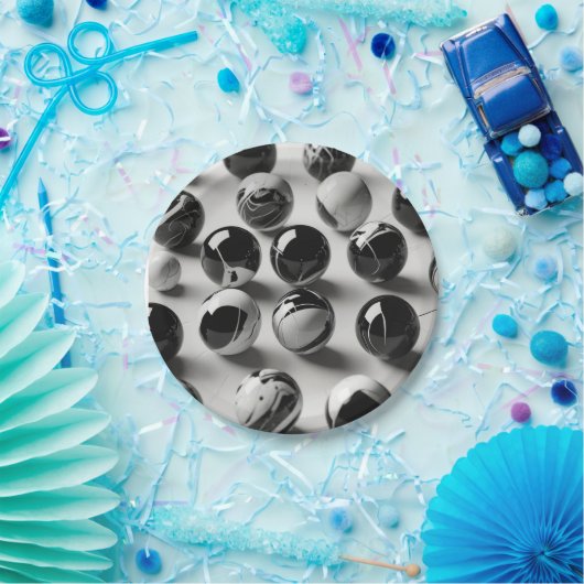 7" Round Paper Plate Pappteller (Party)