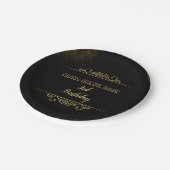 7" Rundfloropapier Pappteller (Schrägansicht)