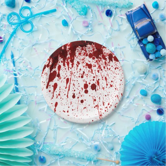 7" Rundpapier Plate Spritzer Vampire Gothic Pappteller (Party)