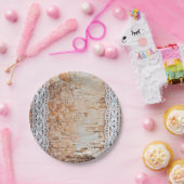 7" Rundpapier Tafelholzspinnschneiden E Pappteller (Party)