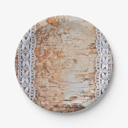 7" Rundpapier Tafelholzspinnschneiden E Pappteller (Vorderseite)