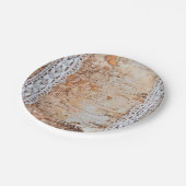 7" Rundpapier Tafelholzspinnschneiden E Pappteller (Schrägansicht)