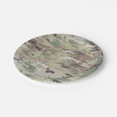 7" Rundpapierplatte Army OCP Camouflage Uniform Ca Pappteller (Schrägansicht)