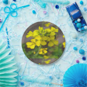 7" Rundpapierplatte mit gelber Blume Pappteller (Party)