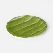 7" Rundpapierplatte mit reinem Bananenblatt Pappteller (Schrägansicht)