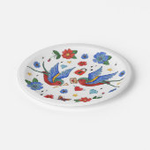 7" Rundpapierplatte Traditioneller Bird Tattoo Spa Pappteller (Schrägansicht)