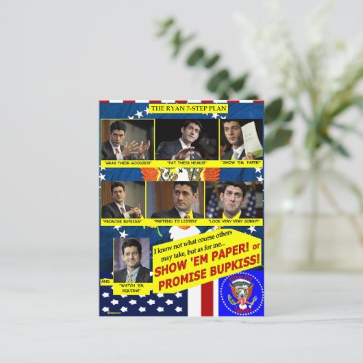 7 SCHRITTE - Postkarte (Stehend Vorderseite)