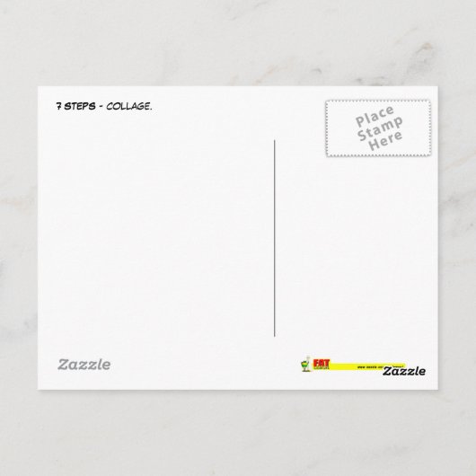 7 SCHRITTE - Postkarte (Rückseite)