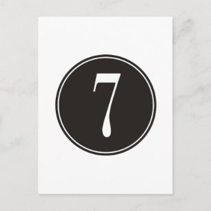 7 Schwarzer Kreis Postkarte