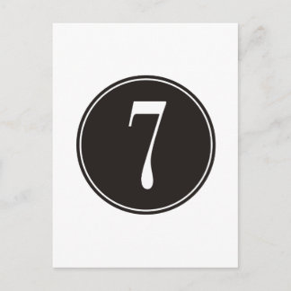 7 Schwarzer Kreis Postkarte