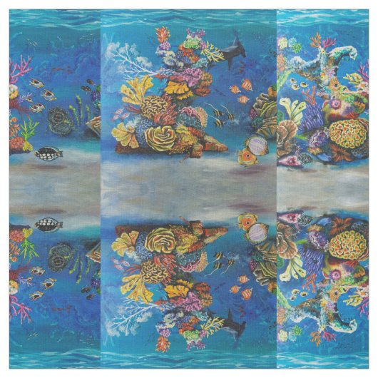 7 Seekorallenriff-Gewebe Stoff (Muster)