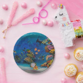 7 Seekorallenriff Pappteller (Party)