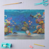 7 Seekorallenriff-Seidenpapier Seidenpapier (Basteln)