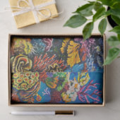 7 Seekorallenriff-Seidenpapier Seidenpapier (Geschenk)