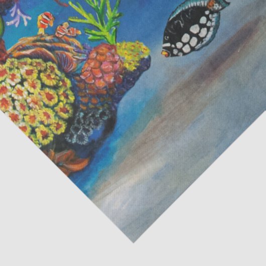 7 Seekorallenriff-Seidenpapier Seidenpapier (Detail)