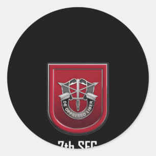 7. Special Forces Sfg Beret Flash Unit Wappen Runder Aufkleber
