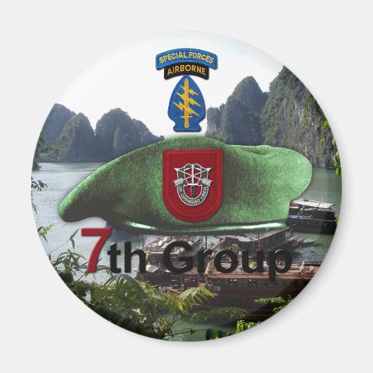 7. Spezialeinsatzgruppe SF SFG Veterans Vets Magnet (Vorne)