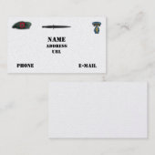 7. Spezialkräfte grüne Berets sf sfg recon Visitenkarte (Vorne/Hinten)