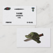 7. Spezialkräfte grüne Berets sf sfg recon Visitenkarte (Vorne/Hinten)
