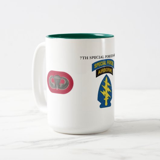 7. SPEZIELLE KRAFT-GRUPPEN-TASSE ZWEIFARBIGE TASSE (Vorderseite Links)