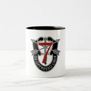 7. Spezielle Kraft-Gruppen-Wappen Zweifarbige Tasse