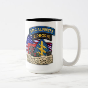 7. Spezielle Kräfte Gruppe Veteranen Patch Flash C Zweifarbige Tasse