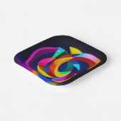 7" Square Paper Plate Pappteller (Gewinkelt)