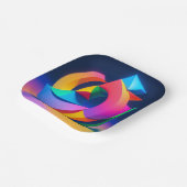 7" Square Paper Plate Pappteller (Gewinkelt)