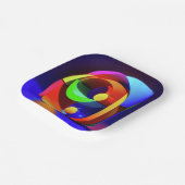 7" Square Paper Plate Pappteller (Gewinkelt)