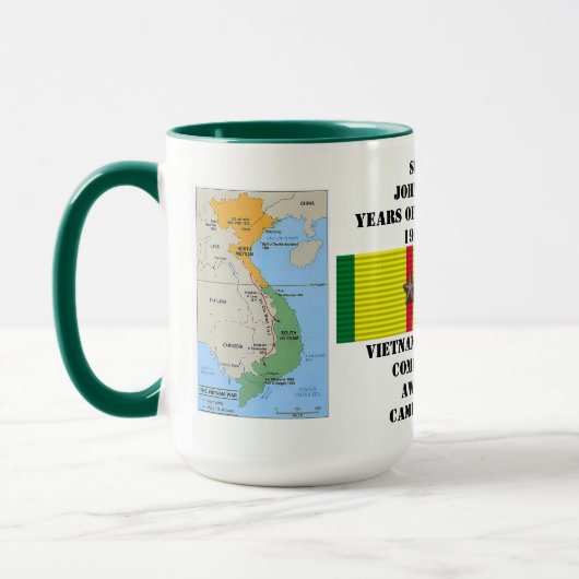 7 STERNE ZUR BEKÄMPFUNG DES MEERESVIETNAMKRIEGS TASSE (Links)