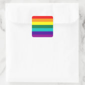 7 Streifen Rainbow Gay Pride Flag Aufkleber (Tasche)