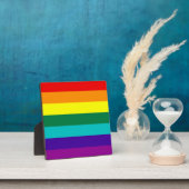 7 Streifen Rainbow Gay Pride Flag Plaque Fotoplatte (InSitu)