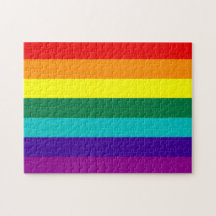 7 Streifen Rainbow Gay Pride Flag Puzzle