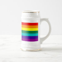 7 Streifen Rainbow Gay Pride Flag Tasse