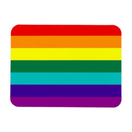 7 Streifen Rainbow Gay Pride Premium Magnet